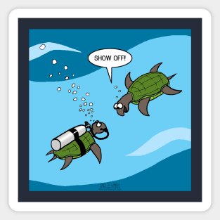 SCUBA Seaturtle Sticker